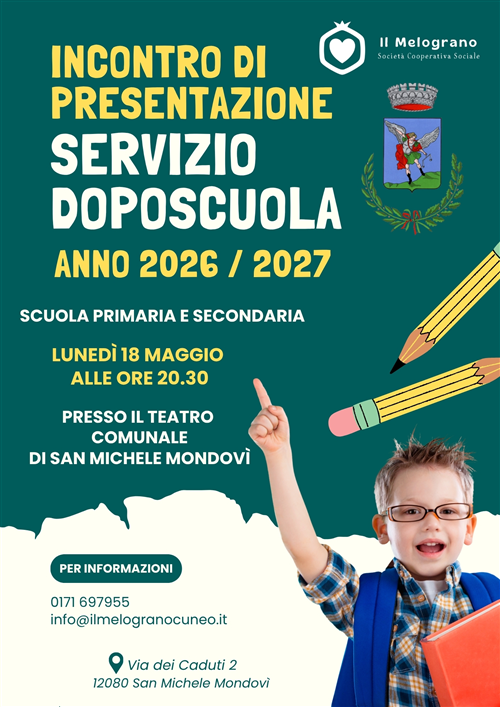 Servizio DOPOSCUOLA - A.S.2026/2027